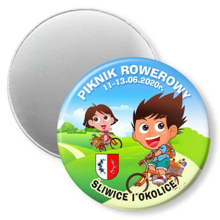 przypinka magnes Rajd rowerowy Śliwice