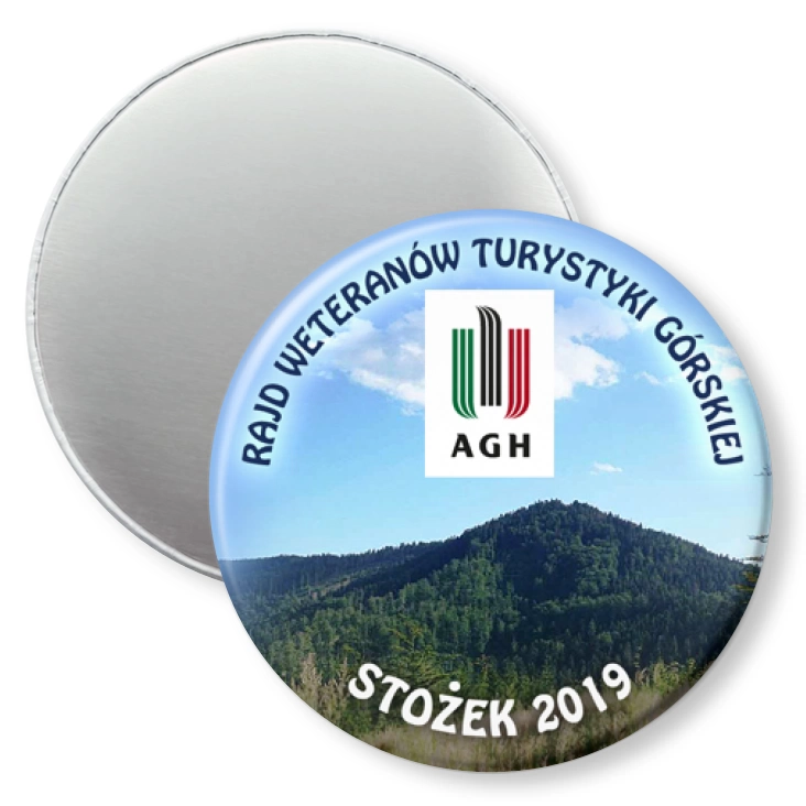 przypinka magnes Rajd weteranów turystyki górskiej