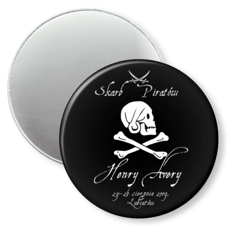przypinka magnes Skarb Piratów G