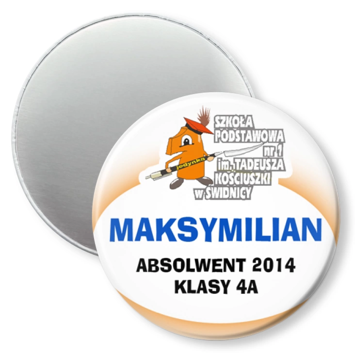 przypinka magnes SP nr 1 w Świdnicy - Absolwent 2014