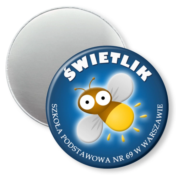 przypinka magnes Świetlik