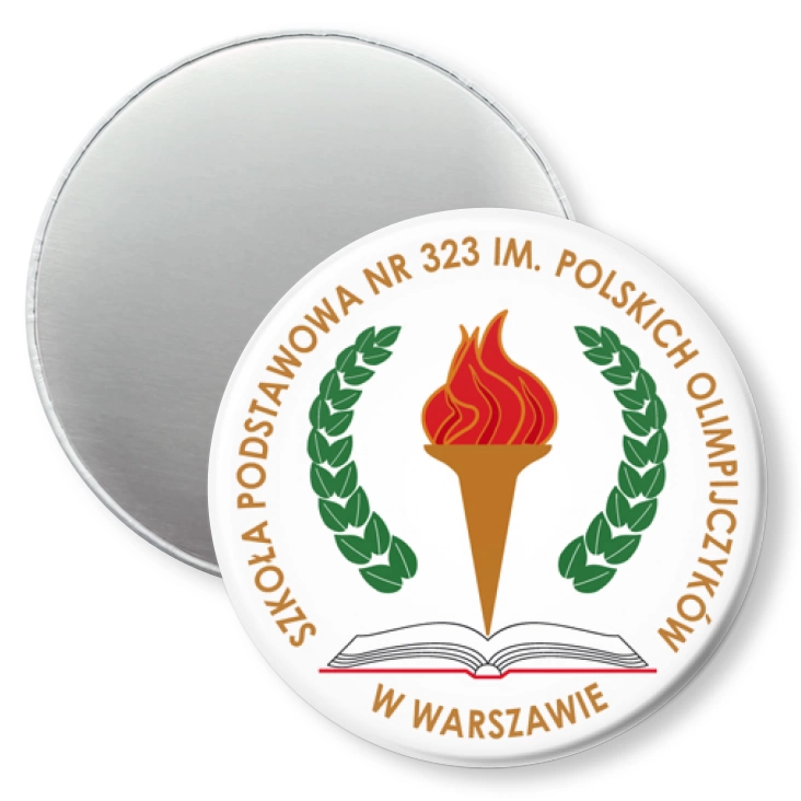 przypinka magnes Szkoła Podstawowa nr 323 w Warszawie