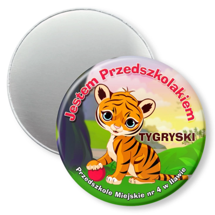 przypinka magnes Tygryski