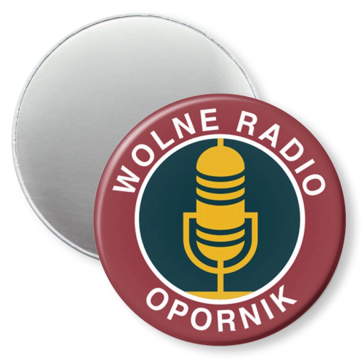 przypinka magnes Wolne Radio Opornik