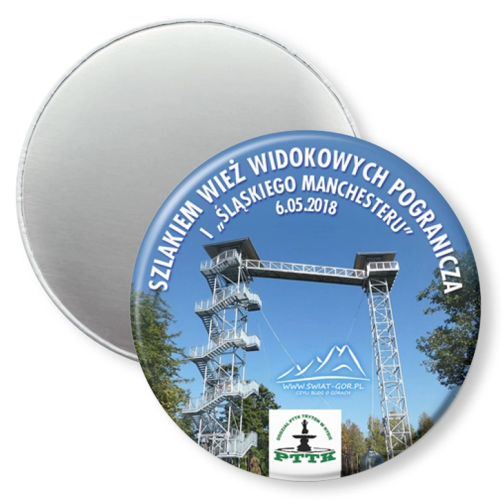przypinka magnes Wycieczka kolejką wąskotorową