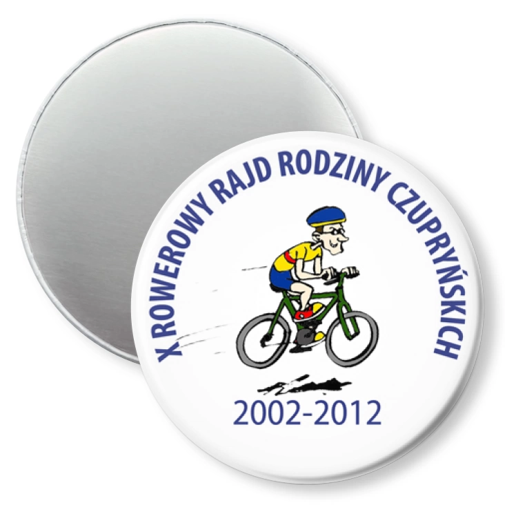 przypinka magnes X Rajd Rowerowy Rodziny Czurpyńskich