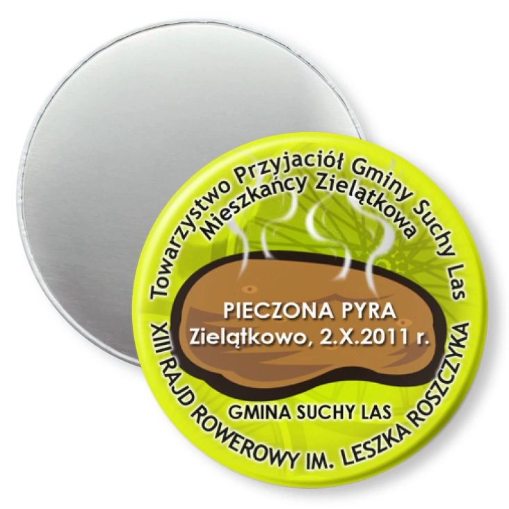 przypinka magnes XIII Rajd Rowerowy im. Leszka Roszczyka