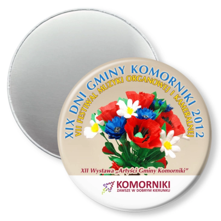 przypinka magnes XIX Dni Gminy Komorniki