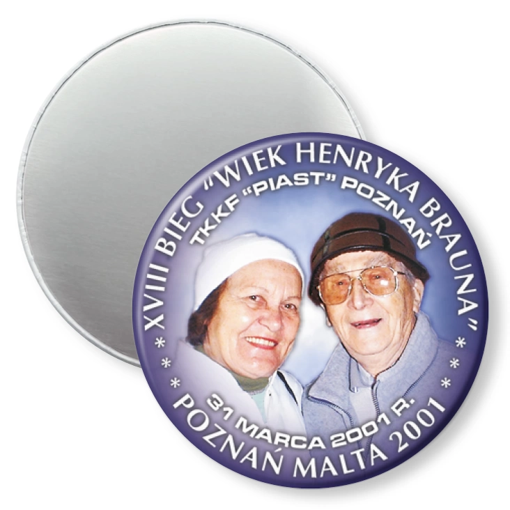 przypinka magnes XVIII Bieg Wiek Henryka Brauna