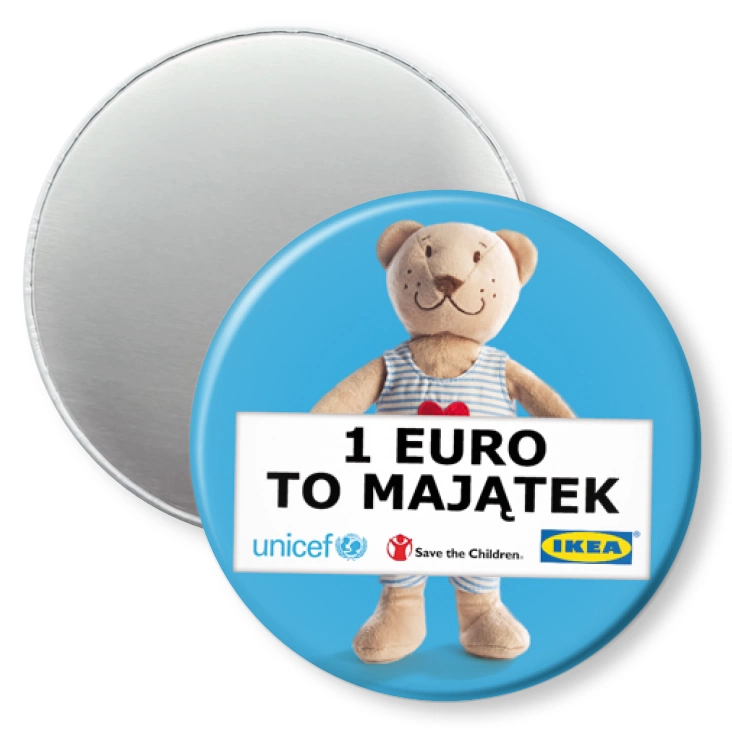 przypinka magnes 1 euro to majątek