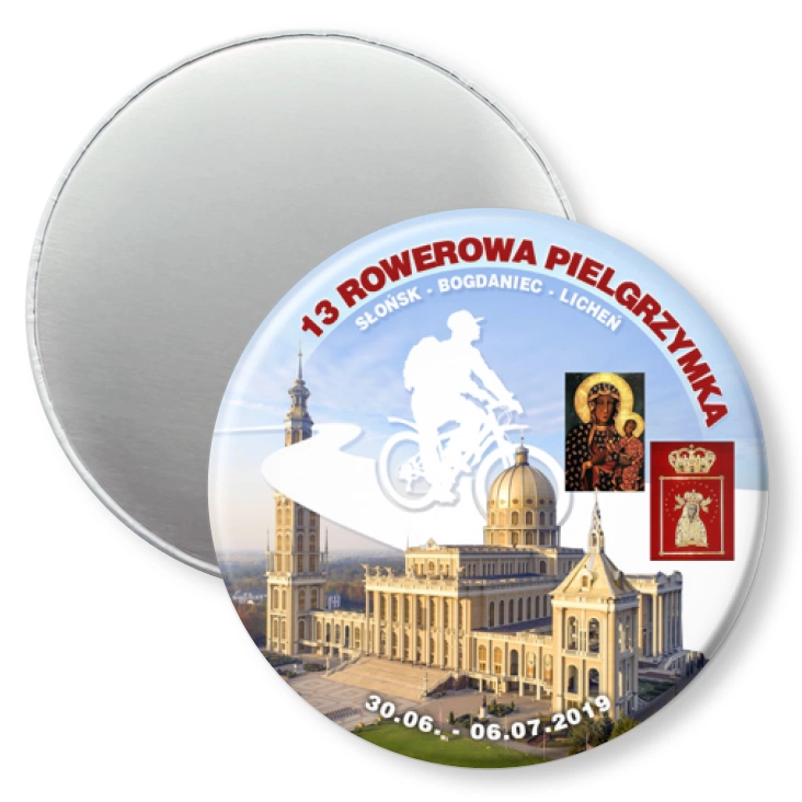 przypinka magnes 13 Rowerowa Pielgrzymka