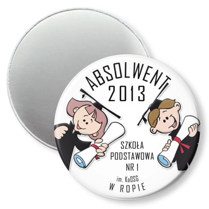 przypinka magnes Absolwent 2013