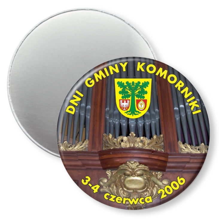 przypinka magnes Dni Gminy Komorniki
