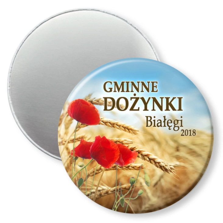 przypinka magnes Dożynki Gminne Białęgi 2018