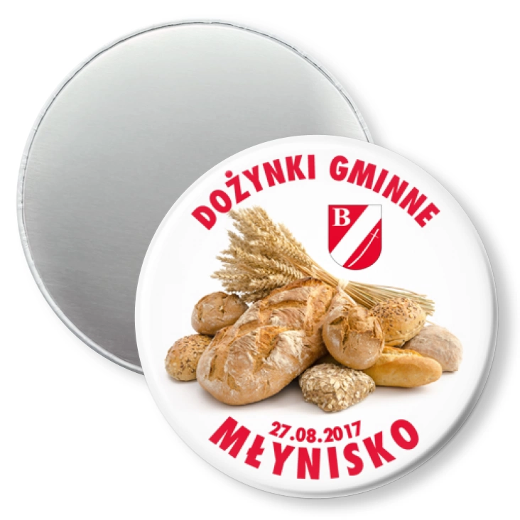 przypinka magnes Dożynki Gminne Młynisko 2017