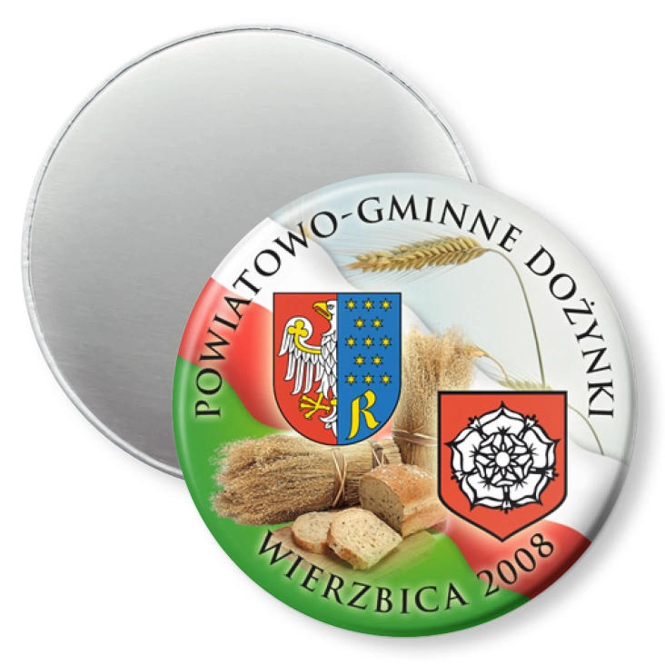 przypinka magnes Dożynki Powiat Radomski