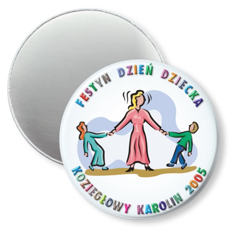 przypinka magnes Festyn dzień dziecka - Koziegłowy Karolin 2005