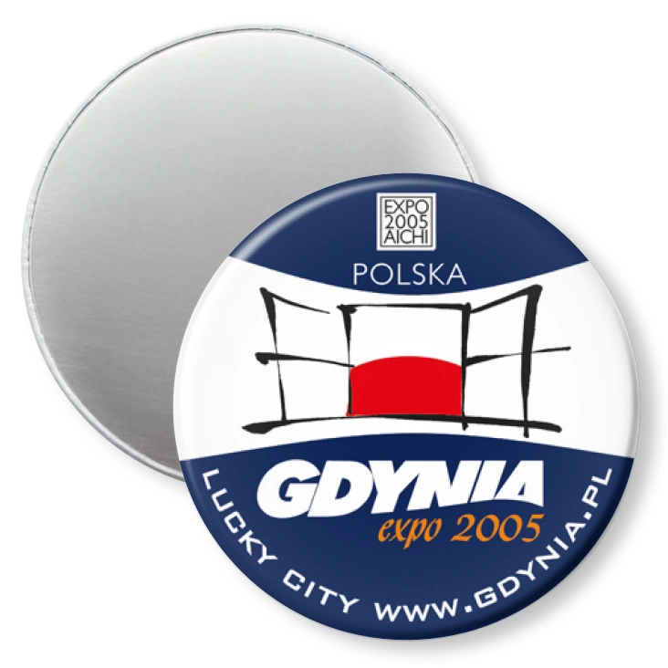 przypinka magnes Gdynia EXPO 2005