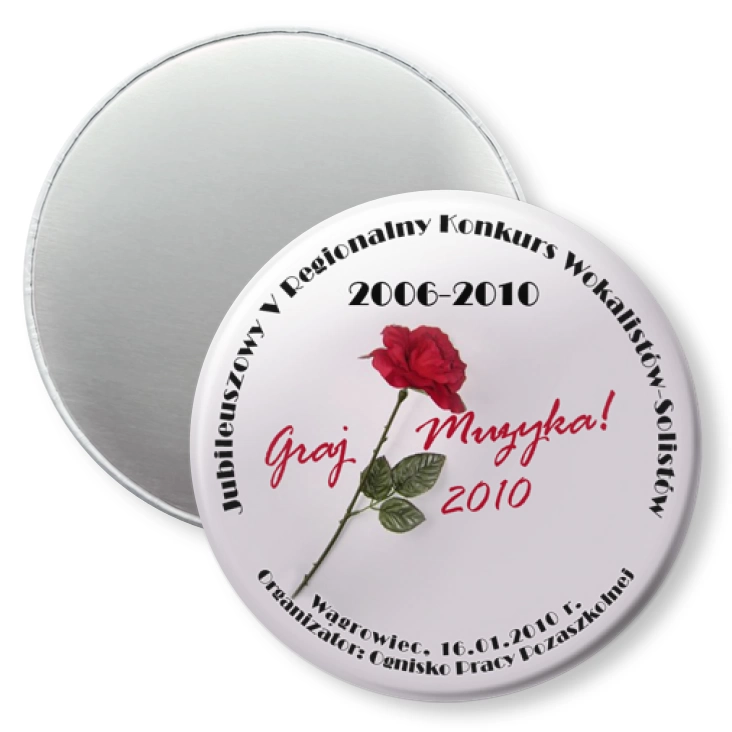 przypinka magnes Graj Muzyka! 2010