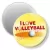 Przypinka magnes I love volleyball