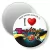 Przypinka magnes I love ZumbAtomic