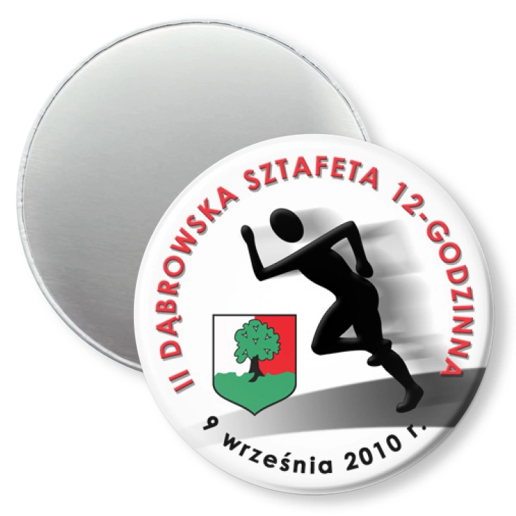 przypinka magnes II Dąbrowska Sztafeta 12-godzinna
