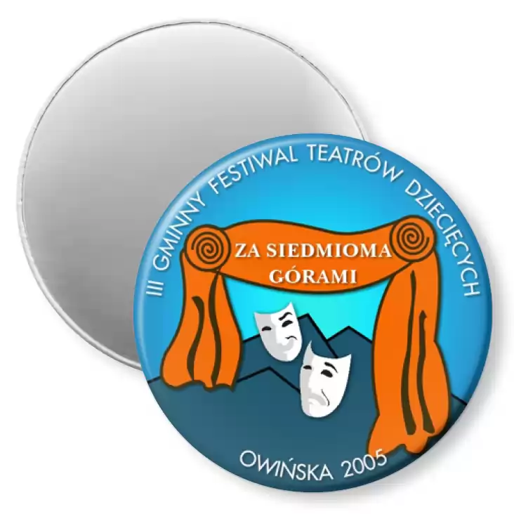 przypinka magnes III Gminny Festiwal Teatrów Dziecięcych - Owińska 2005