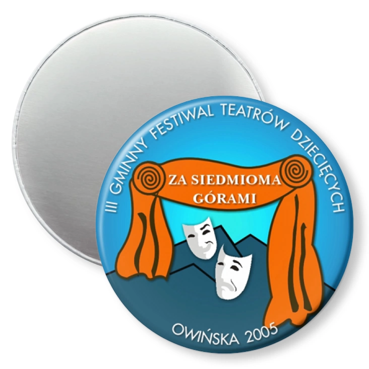 przypinka magnes III Gminny Festiwal Teatrów Dziecięcych - Owińska 2005