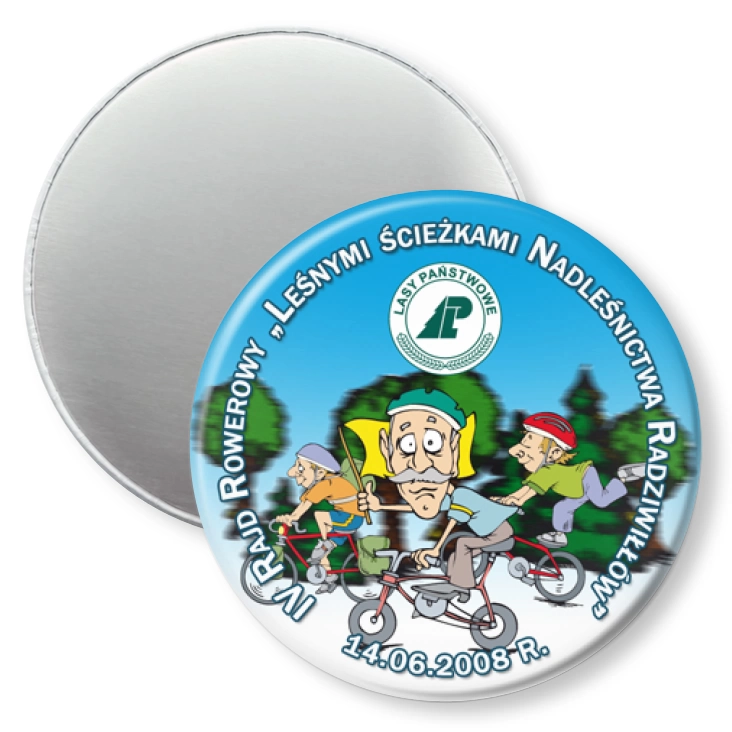 przypinka magnes IV Rajd Rowerowy Nadleśnictwa Radziwiłłów