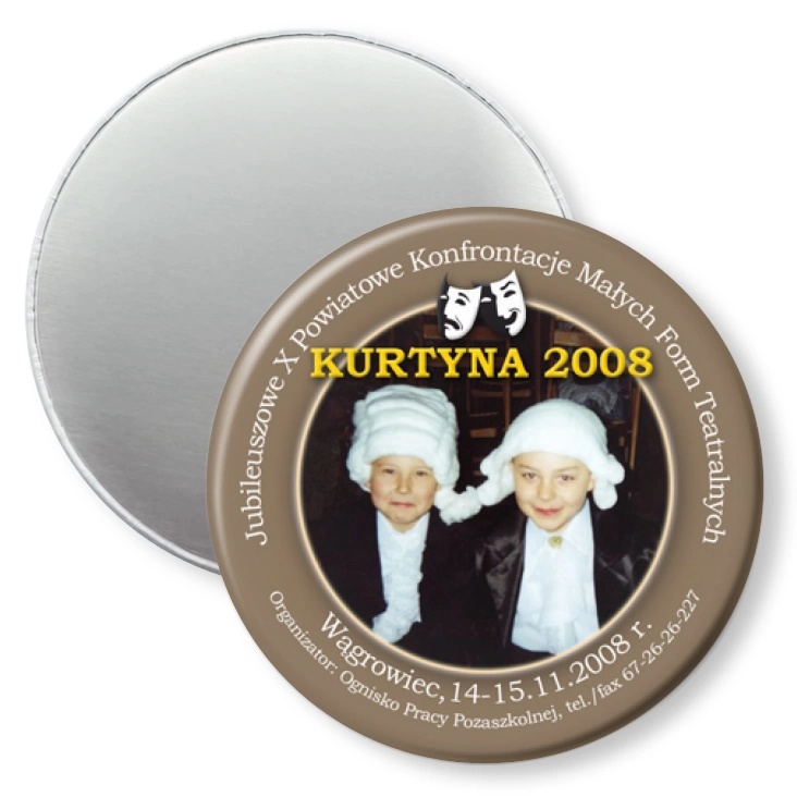 przypinka magnes Kurtyna 2008