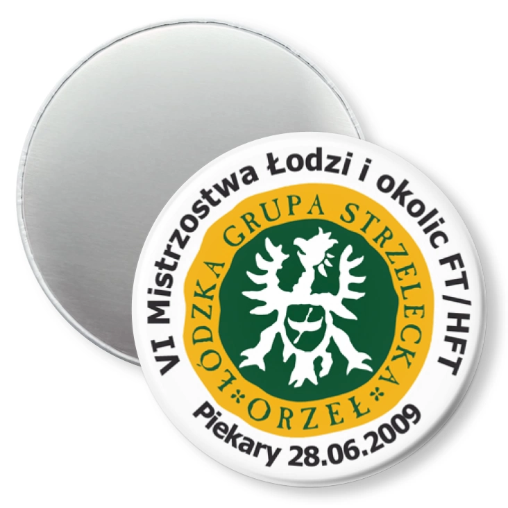 przypinka magnes Mistrzostwa Łodzi i Okolic
