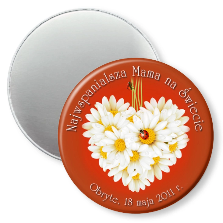 przypinka magnes Najwspanialsza Mama na Świecie