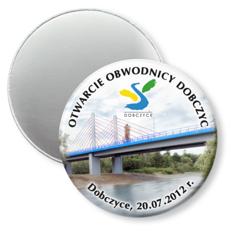 przypinka magnes Otwarcie obwodnicy Dobczyc