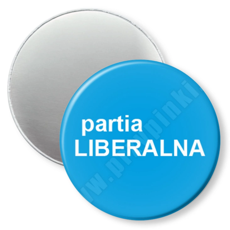 przypinka magnes Partia liberalna