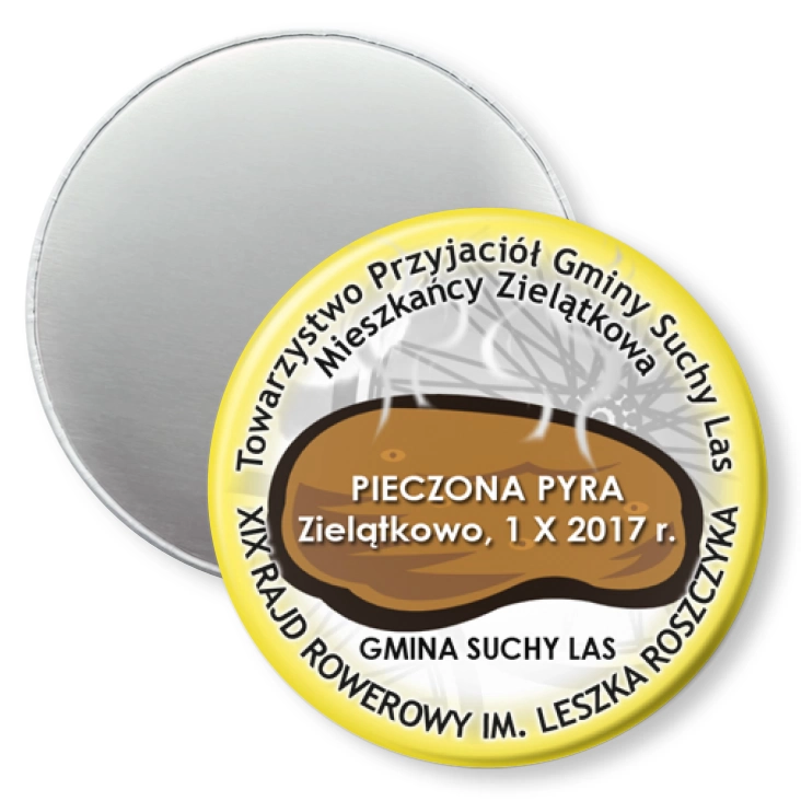 przypinka magnes Pieczona Pyra 2017