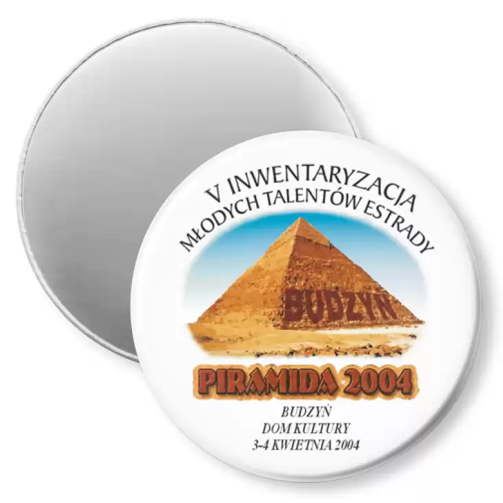przypinka magnes Piramida 2004 - Budzyń