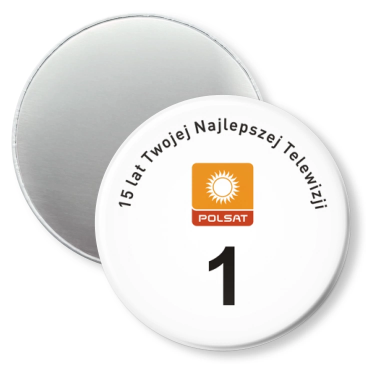 przypinka magnes Polsat - Twoja najlepsza Telewizja