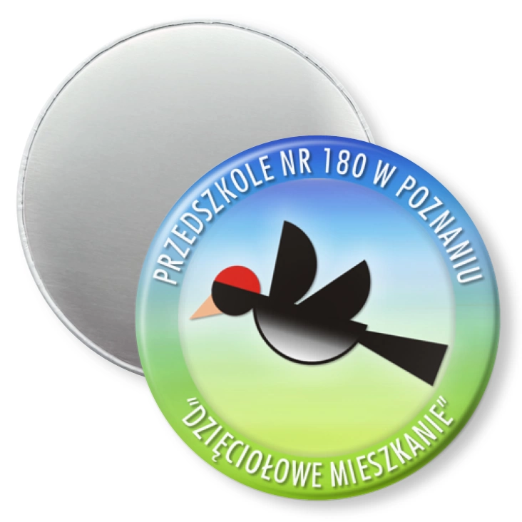 przypinka magnes Przedszkole nr 180 w Poznaniu