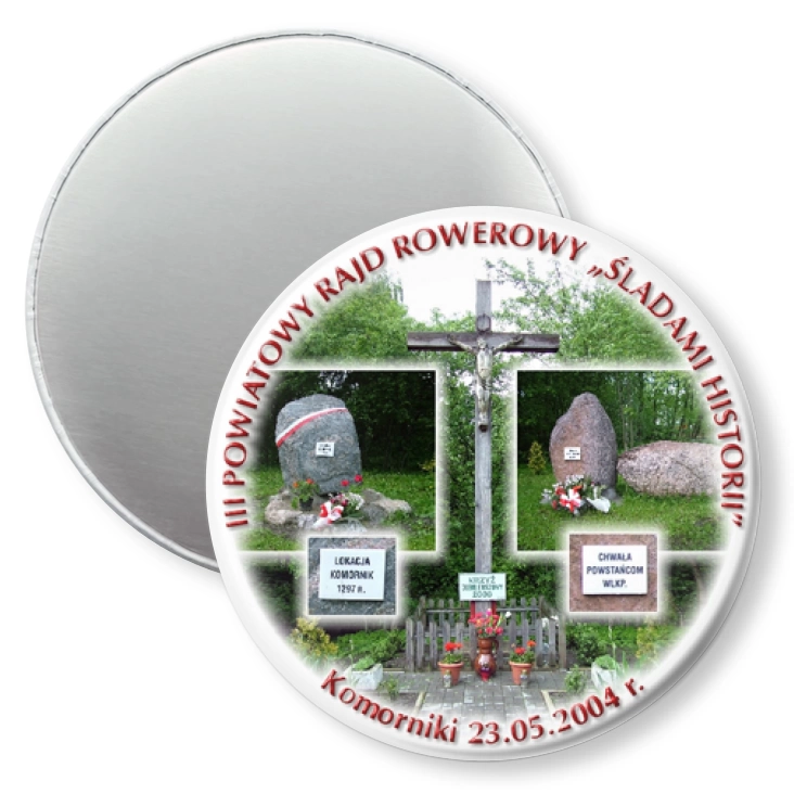 przypinka magnes Rajd rowerowy Śladami historii