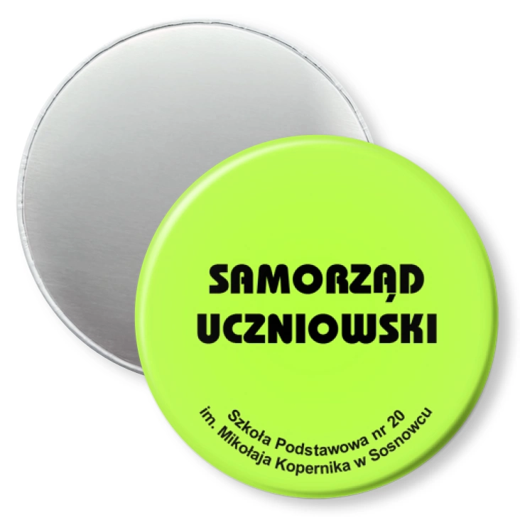 przypinka magnes Samorząd uczniowski SP 20 w Sosnowcu