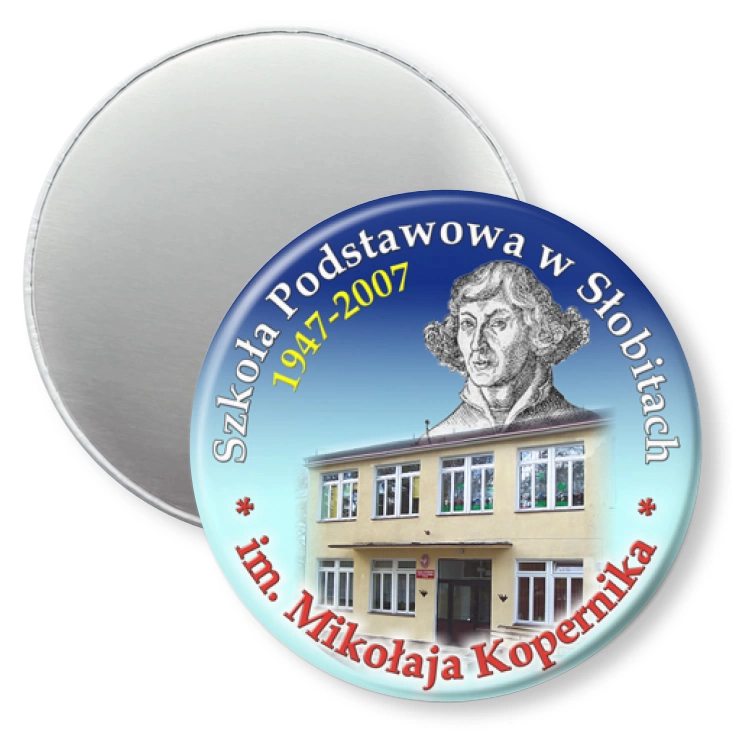 przypinka magnes Szkoła Podstawowa w Słobitach