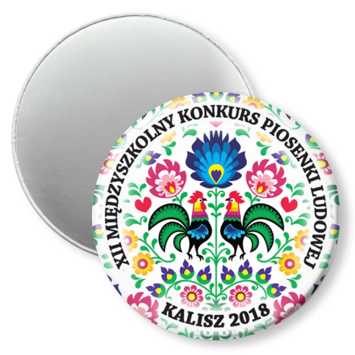 przypinka magnes XII Międzyszkolny Konkurs Piosenki Ludowej
