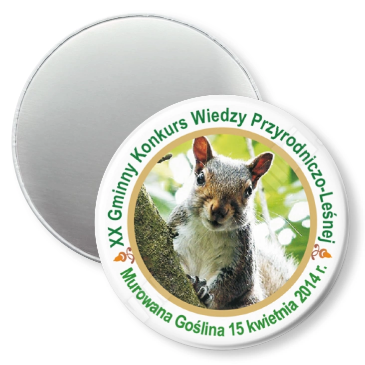 przypinka magnes XX Konkurs Wiedzy Przyrodniczo-Leśnej