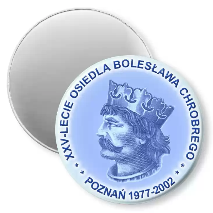 przypinka magnes XXV-lecie osiedla Bolesława Chrobrego w Poznaniu