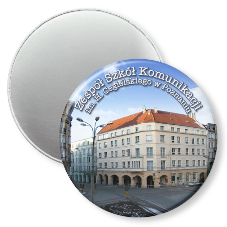 przypinka magnes Zespół Szkół Komunikacji