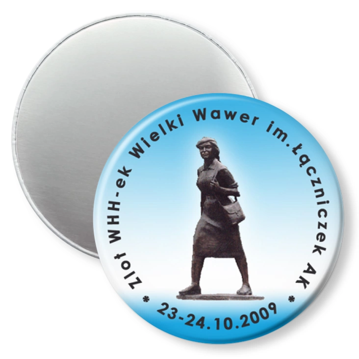 przypinka magnes Zlot WHH-ek Wielki Wawer im.Łączniczek AK