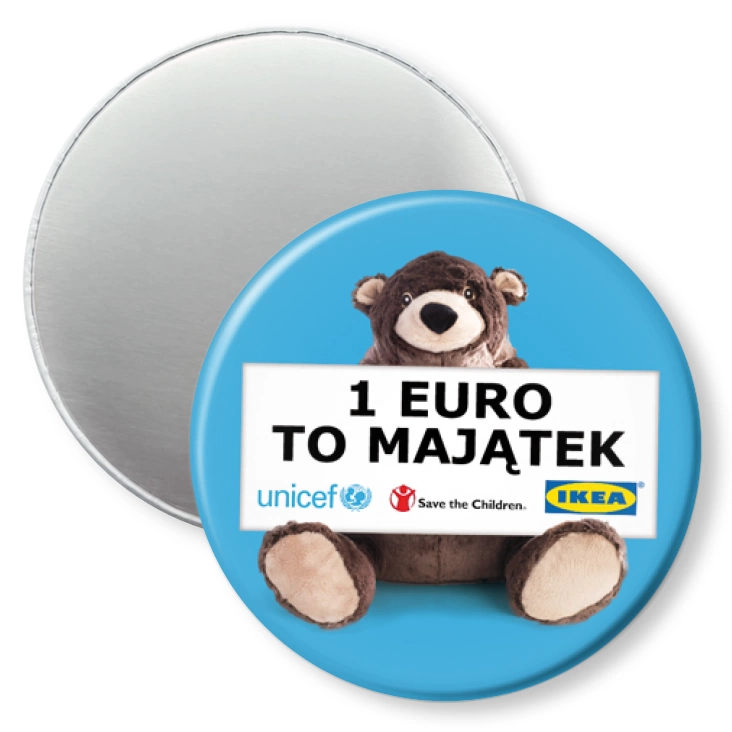 przypinka magnes 1 euro to majątek