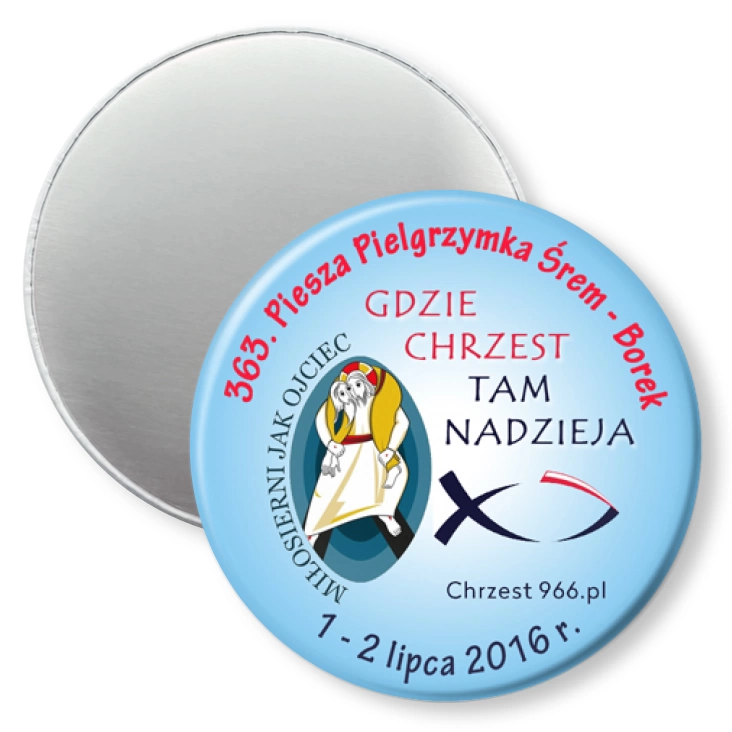 przypinka magnes 363. Piesza Pielgrzymka