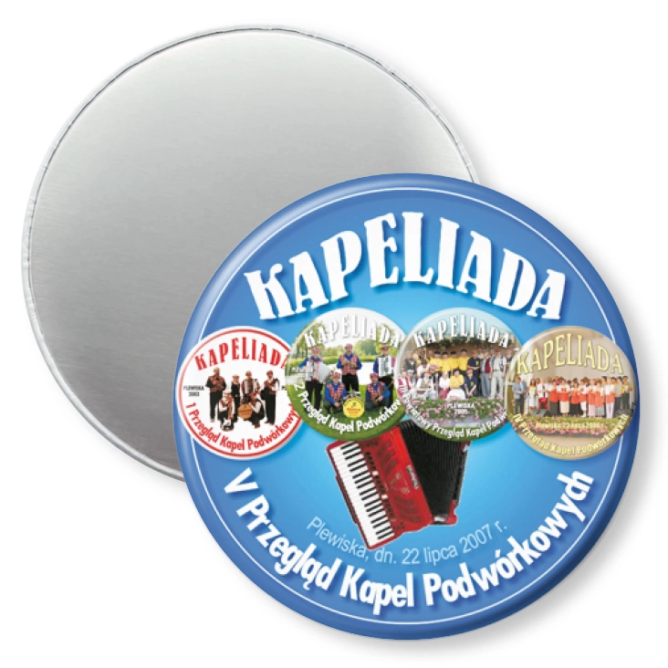 przypinka magnes 5 Przegląd Kapel Podwórkowych KAPELIADA Plewiska 2007