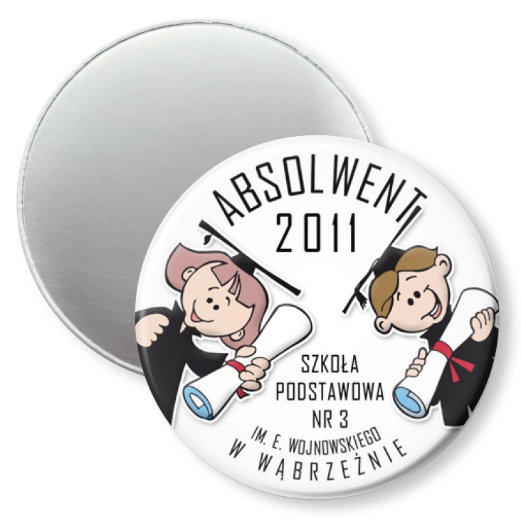 przypinka magnes Absolwent 2011